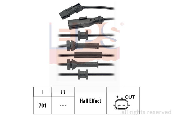 Sensor, Raddrehzahl EPS 1.960.169 von EPS