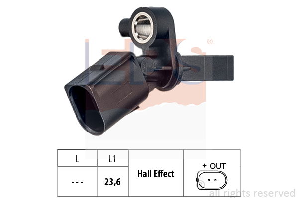 Sensor, Raddrehzahl Hinterachse rechts EPS 1.960.013 von EPS