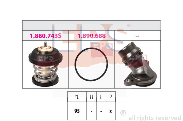 Thermostat, Kühlmittel EPS 1.880.757K von EPS