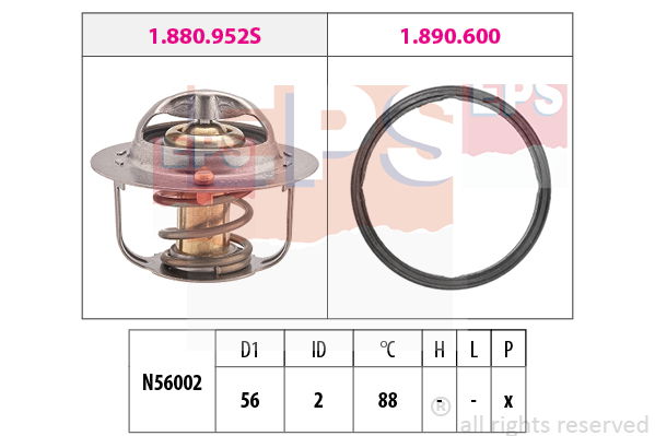 Thermostat, Kühlmittel EPS 1.880.952 von EPS