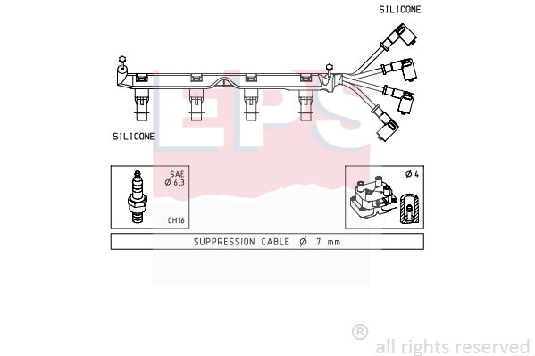 Zündleitungssatz EPS 1.499.049 von EPS