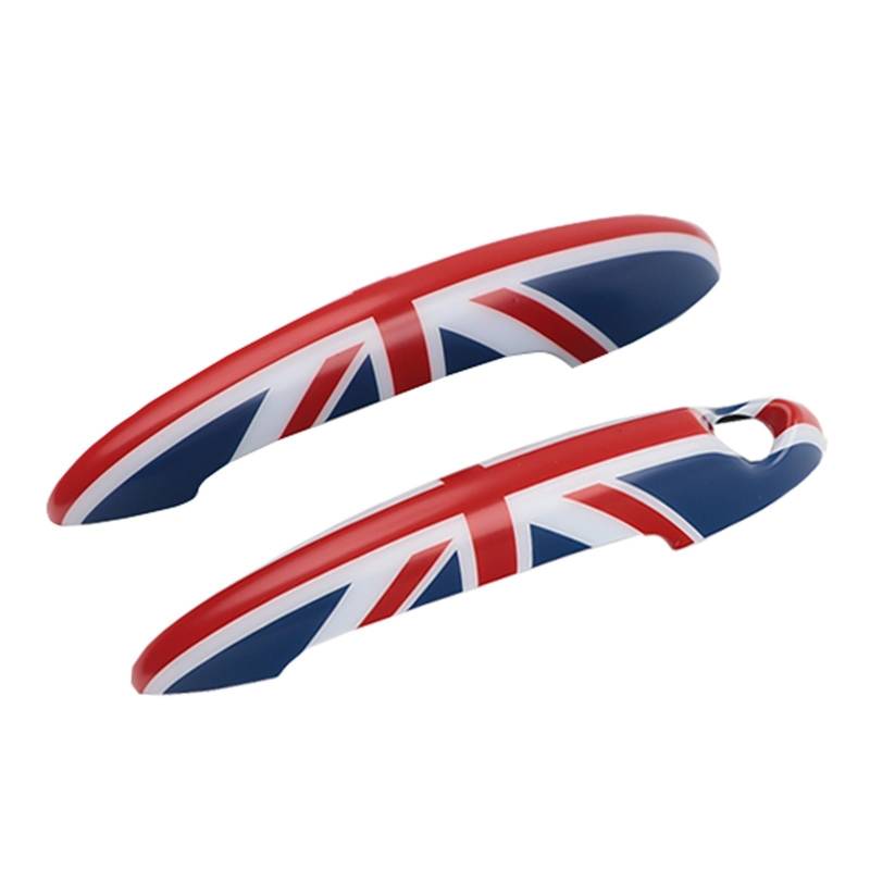 EQAUHYB Außentürgriffabdeckung Kompatibel Mit Mini Für Cooper S JCW Für R50 R52 Für R53 R55 R56 R57 R58 R59 R61 Auto-Außentürgriff-Dekorationsschale(Union Jack) von EQAUHYB