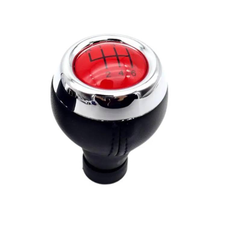 EQAUHYB Auto-Schalthebel Kompatibel Mit Mini Für Cooper R55 R56 5 6 Für Geschwindigkeit Auto Schaltknauf Hebel Schaltknauf KopfGear Shift Auto Automatischer Schalthebel(Red 12345R) von EQAUHYB