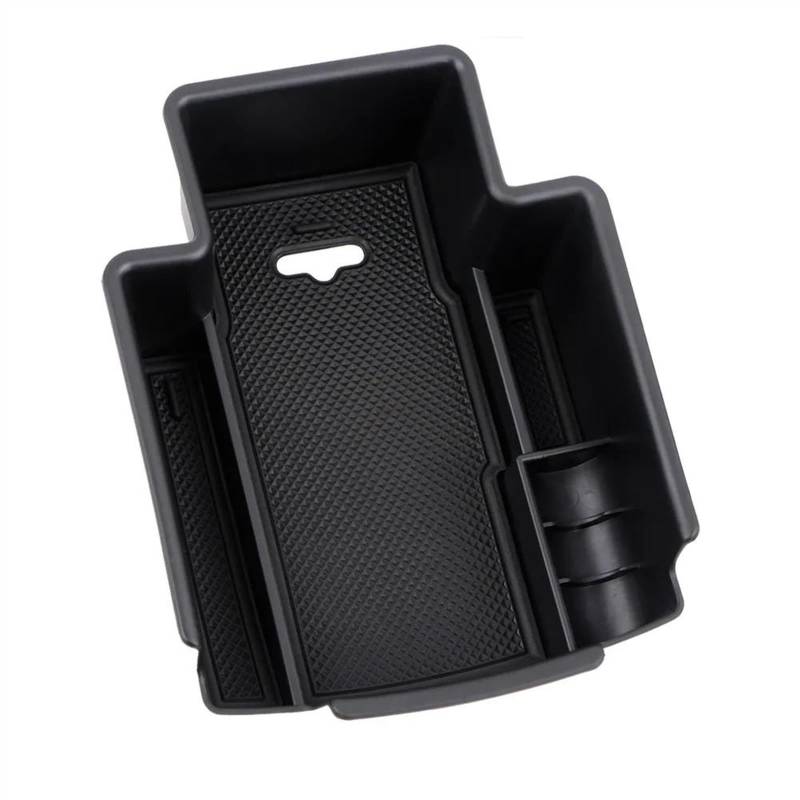 EQAUHYB Kompatibel Mit SsangYong Für Korando C300 2019 2020 2021 2022 Auto Zentrale Steuerung Armlehne Aufbewahrungsbox Auto Tray Armlehne(Black) von EQAUHYB