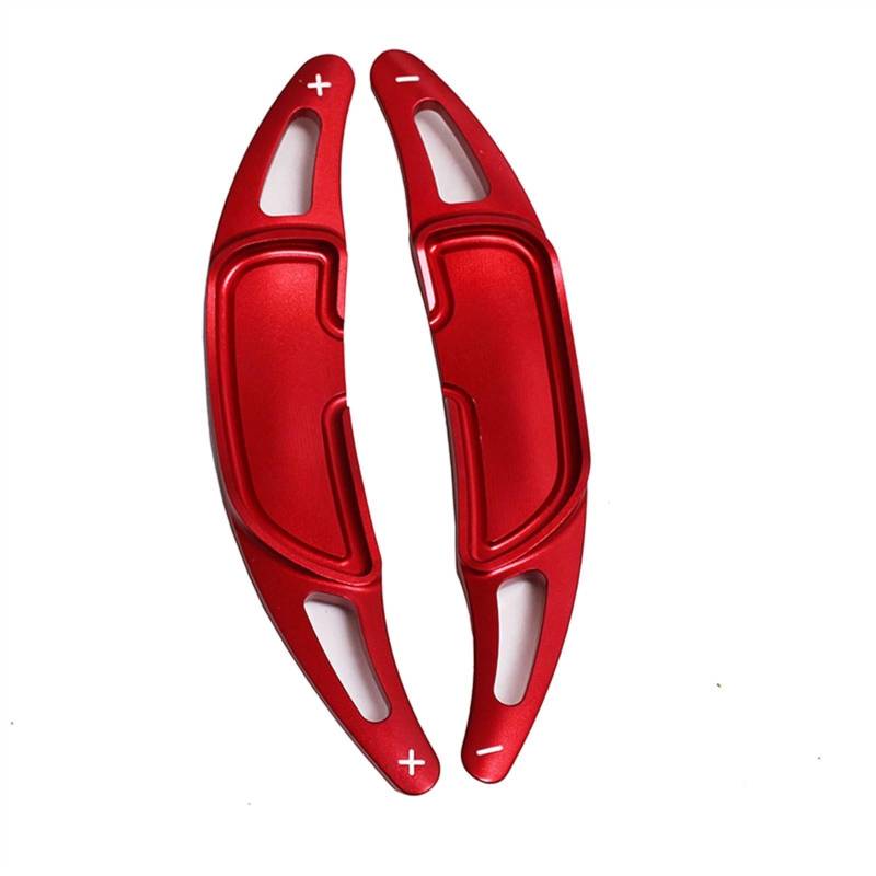 EQAUHYB Paddle Shifter Kompatibel Mit Mercedes Für Benz Für CLS63 2014 2015 2016 Lenkrad-Schaltwippen-Verlängerung, Ersatz Für 2P-Aluminium(Red) von EQAUHYB