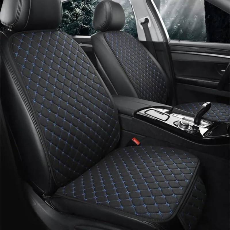 EQHCVCES Auto Sitzbezüge Sets Für Jaguar F-TYPE Coupe 2013-2021, Flachs Vorne Hinten Sitzbezug Sitzschoner rutschfest Bequem Innenraum Zubehör Atmungsaktiv Schonbezüge,C/Black~blue von EQHCVCES