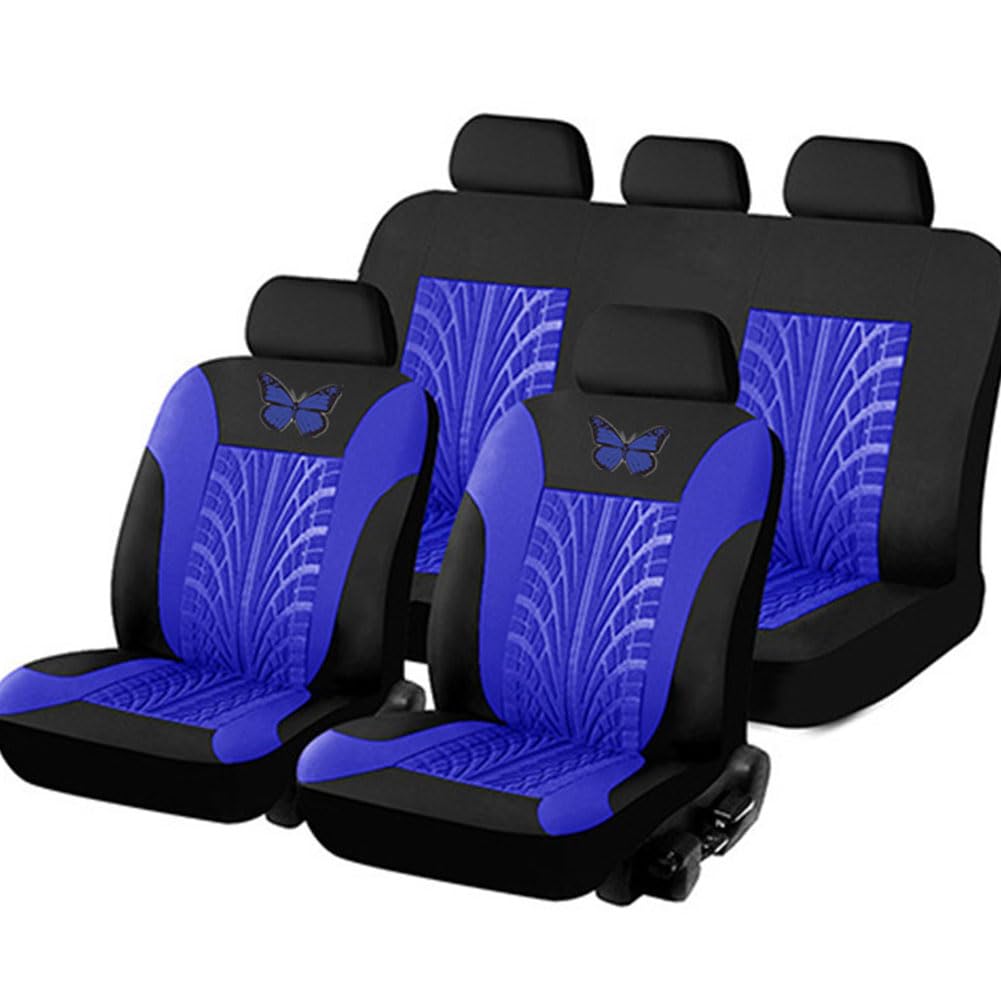 EQHCVCES Auto Sitzbezüge Sets Für Toyota Yaris (XP150) 3.Gen 2013-2020, Atmungsaktiv Stoff Schonbezüge Vordersitze Rückbank Rutschfes Bequem Innenraum Waschbarer Zubehör,A von EQHCVCES