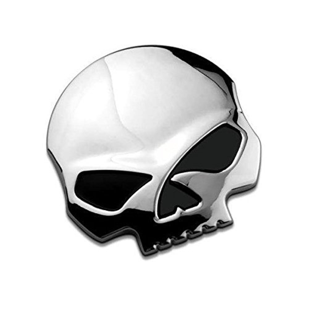 3D Skull Aufkleber Motorrad Aufkleber 7 * 6.8cm Schädel Emblem Aufkleber Auto Kofferraum Styling Zubehör Abziehbilder von EQLEF