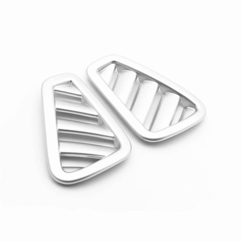 EQPWZG Auto-Armaturenbrett-Klimaanlage-Auslassrahmen-Aufkleber, Zierdekoration, for Mercedes-Benz A-Klasse W177 CLA C118 AC-Steckdosenabdeckung(Silver) von EQPWZG