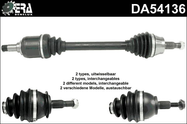 Antriebswelle Vorderachse links ERA Benelux DA54136 von ERA Benelux