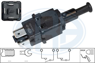 Era Bremslichtschalter [Hersteller-Nr. 330434] für Alfa Romeo, Chevrolet, Daewoo, Opel, Porsche, Saab von ERA