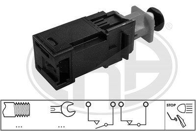 Era Bremslichtschalter [Hersteller-Nr. 330721] für Abarth, Citroën, Fiat, Opel, Peugeot, Saab von ERA