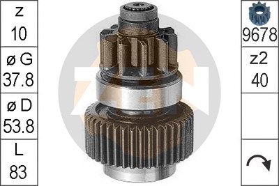 Era Freilaufgetriebe, Starter [Hersteller-Nr. ZN0954] für Toyota von ERA