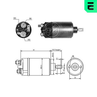 Era Magnetschalter, Starter [Hersteller-Nr. ZM526] für Ford, Saab von ERA