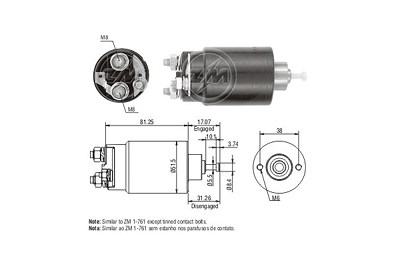 Era Magnetschalter, Starter [Hersteller-Nr. ZM761] für Ford von ERA