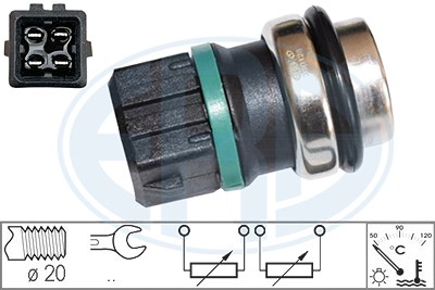 Era Sensor, Kühlmitteltemperatur [Hersteller-Nr. 330128] für Seat, Skoda, VW von ERA