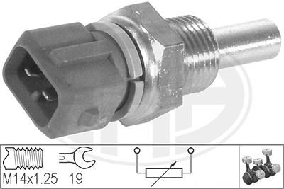 Era Sensor, Kühlmitteltemperatur [Hersteller-Nr. 330134] für Citroën, Fiat, Lancia, Nissan, Peugeot von ERA