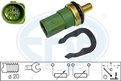 Era Sensor, Kühlmitteltemperatur [Hersteller-Nr. 330496] für Audi, Ford, Skoda, Seat, VW von ERA