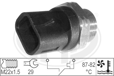 Era Temperaturschalter, Kühlerlüfter [Hersteller-Nr. 330178] für Citroën, Fiat, Opel, Peugeot von ERA