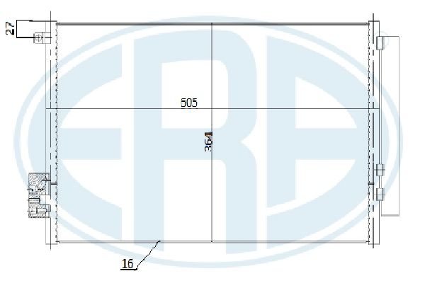 Kondensator, Klimaanlage ERA 667271 von ERA