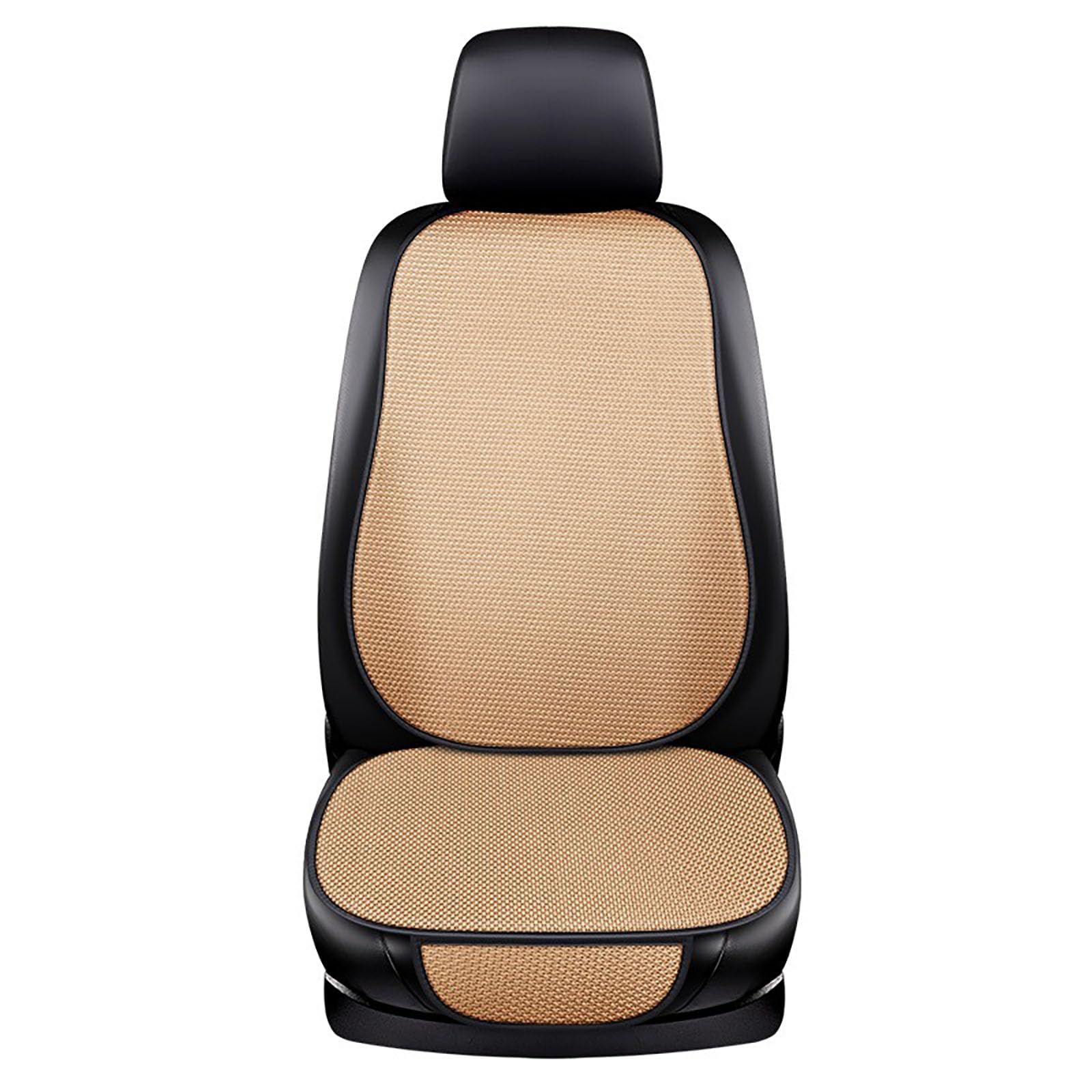 ERBRA Anti Rutsch Auto Sitzaufleger für Ford Mustang 2011-2024, Sitzbezug für Vordersitze und Rücksitz mit Lagertasche, Anti Rutsch Autositz-Protektor, B/Beige-with backrest von ERBRA