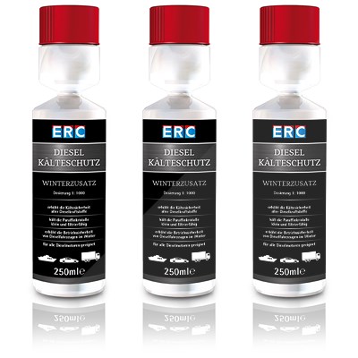 Erc 3x 250 ml Diesel Kälteschutz - 1:1000 Konzentrat Fließverbesserer [Hersteller-Nr. 1830F025C4] von ERC