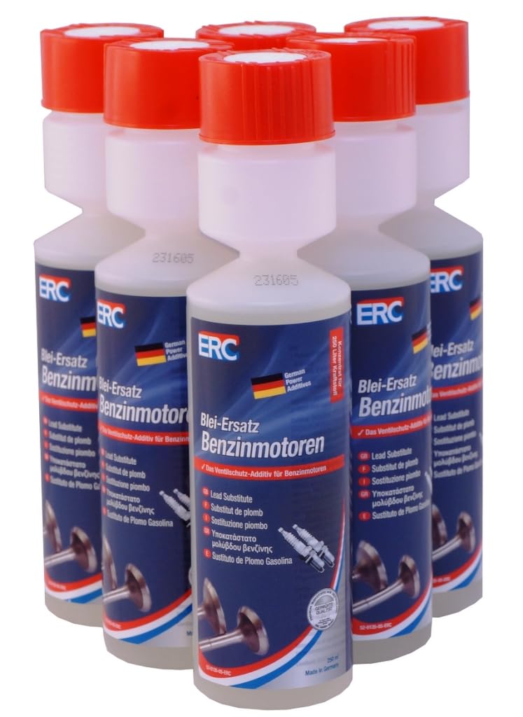 ERC 250ml Bleiersatz Ventilschutz Benzin Additiv 1:1000 Dosierflasche (6) von ERC