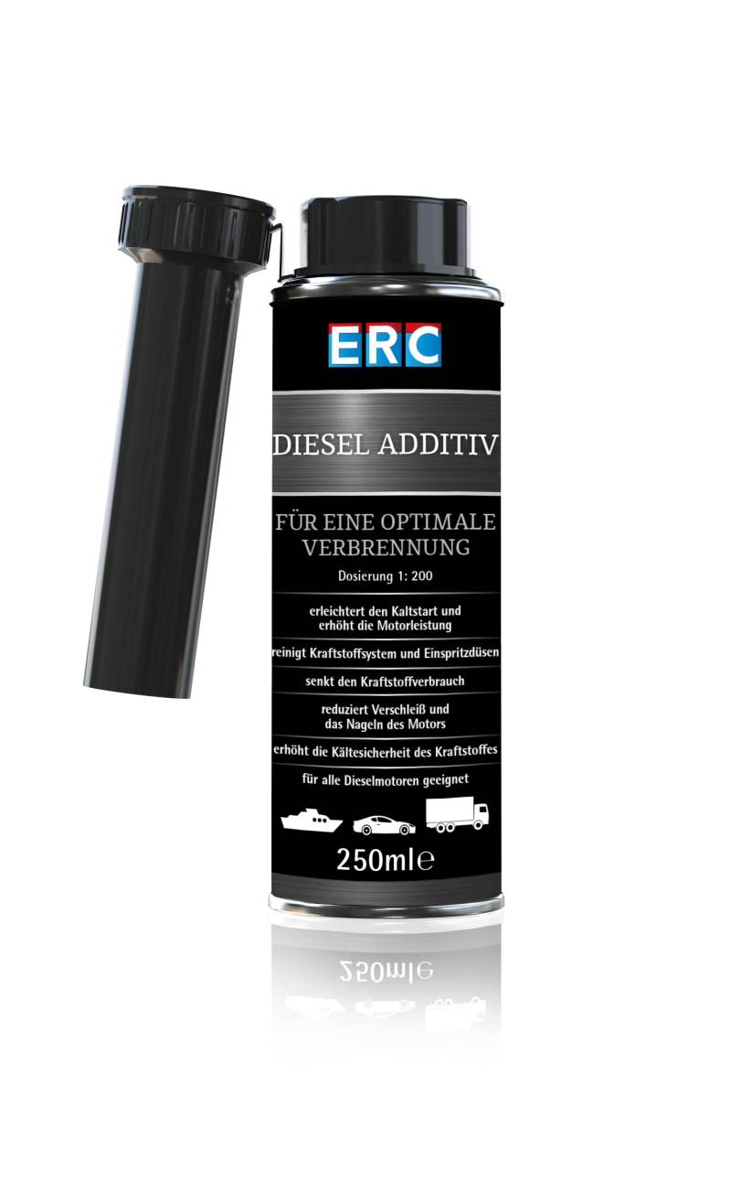 ERC Diesel Additiv 250ml Dose für 40-60 Liter Diesel, Reinigung und Verbrennungsoptimierung von ERC