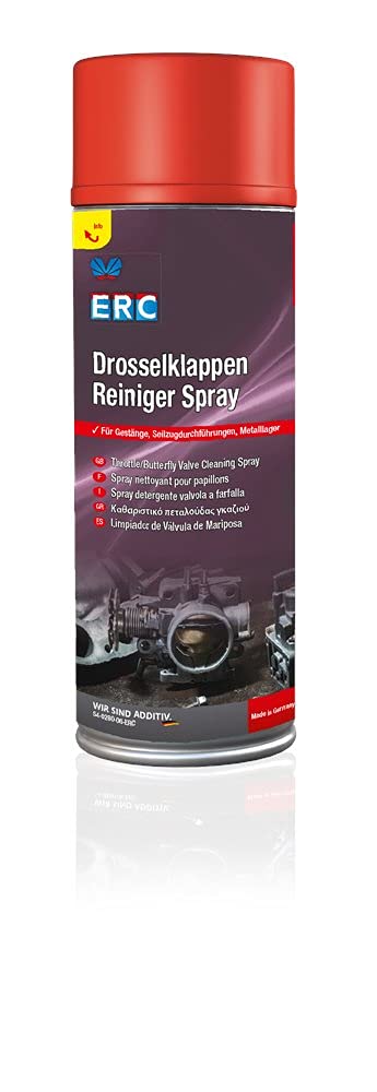 ERC Drosselklappen Reiniger Spray, löst Ablagerungen und Verschmutzungen, 300ml von ERC