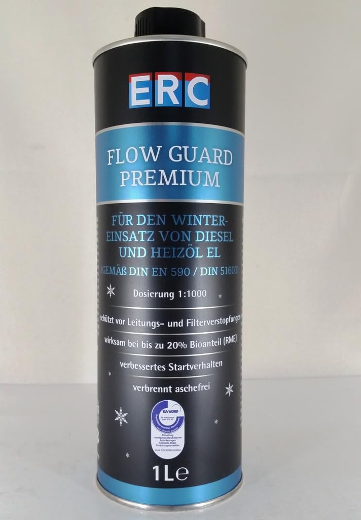 ERC Flow Guard Premium1L + Dosierflasche für Diesel Heizöl Frostschutz 1:1000 von ERC