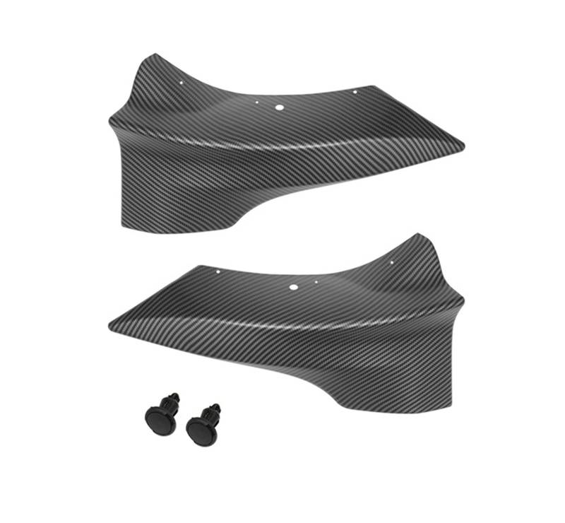 Car Thunder Style Frontstoßstangen-Eckschutz, Frontstange, Frontlippe, Antikollisionsschutzzubehör, Kompatibel mit Tesla Model 3, Model Y, Autoteile(3 Matte Carbon 2 PCS) von ERFGDW