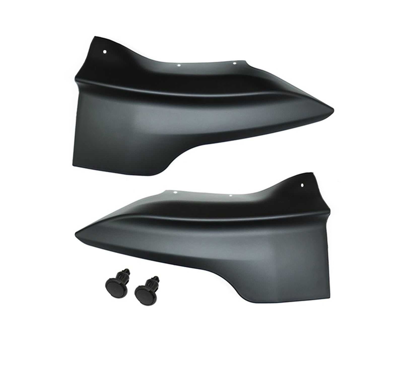 Car Thunder Style Frontstoßstangen-Eckschutz, Frontstange, Frontlippe, Antikollisionsschutzzubehör, Kompatibel mit Tesla Model 3, Model Y, Autoteile(Y Matte Black 2 PCS) von ERFGDW