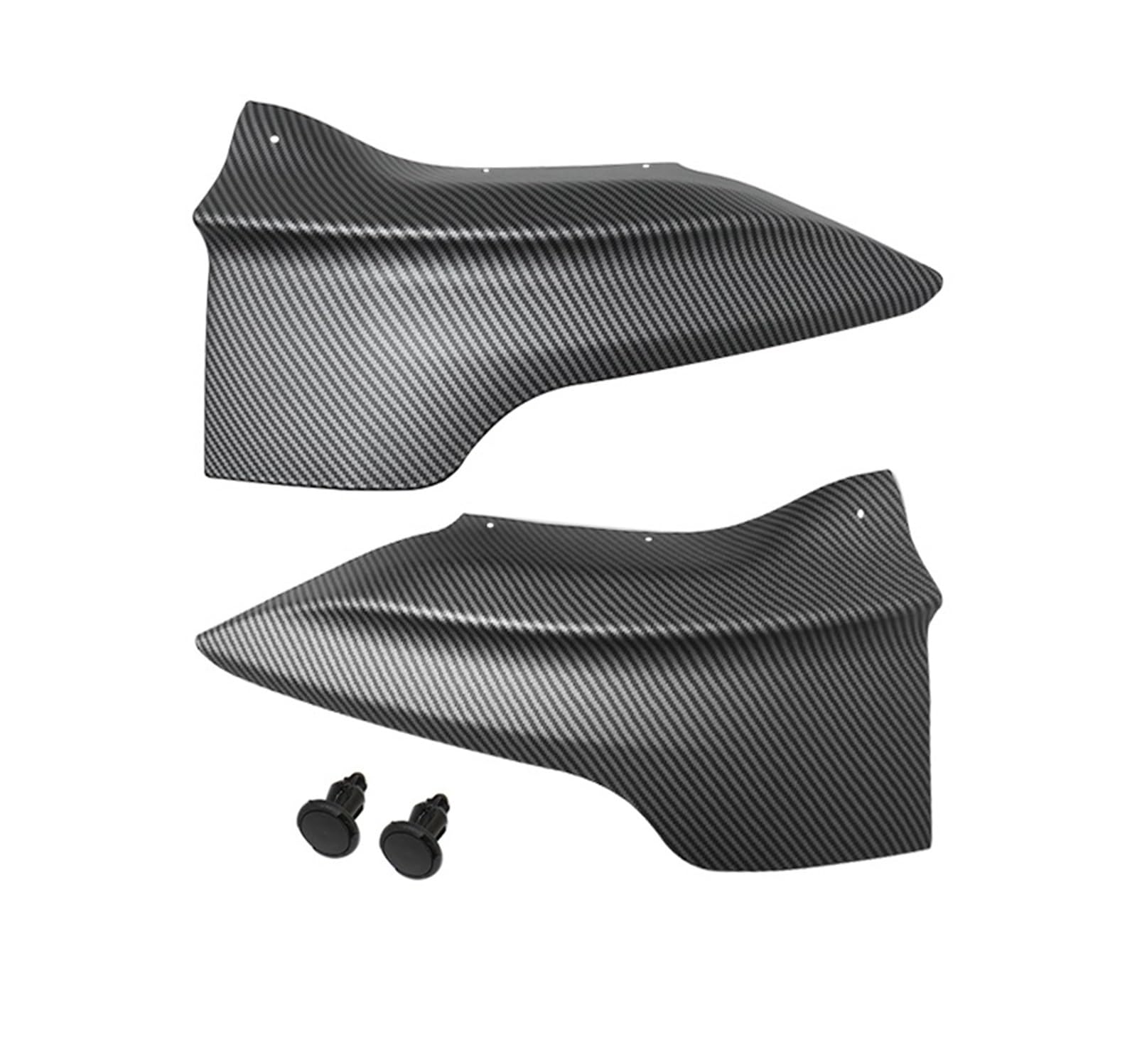 Car Thunder Style Frontstoßstangen-Eckschutz, Frontstange, Frontlippe, Antikollisionsschutzzubehör, Kompatibel mit Tesla Model 3, Model Y, Autoteile(Y Matte Carbon 2 PCS) von ERFGDW