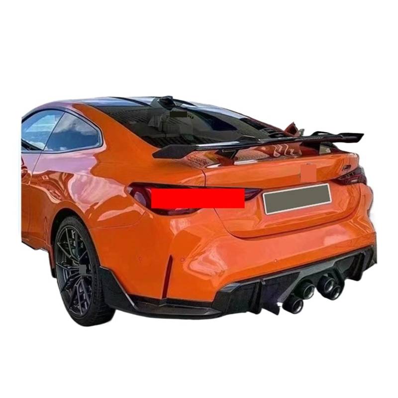 Heckspoiler aus Kohlefaser, kompatibel mit BMW M1 M3 M4 M5 M6 G22 G23 G80 G82 G14 F32 F36 M Style Facelift-Zubehör(FRP Unpainted Primer Spoiler) von ERFGDW