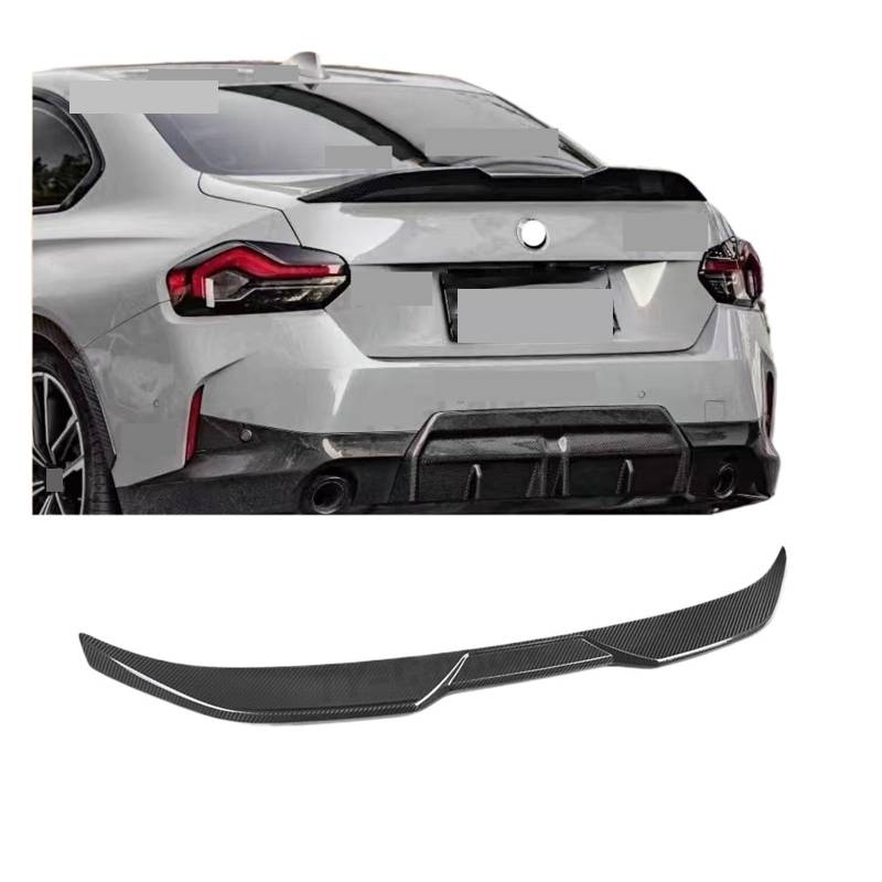 Real Carbon Fiber Kofferraumdeckel Heckspoiler Lippenflügel, kompatibel for BMW 2er G42 M235i M240i Coupe 2021–2024 2-türige Auto-Splitter-Verkleidung von ERFGDW