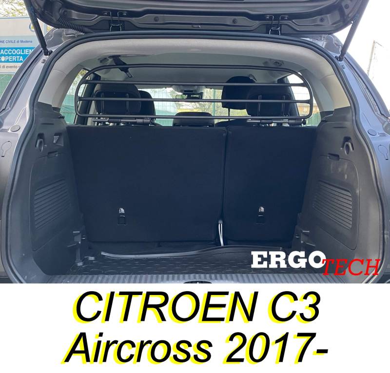 ERGOTECH Trenngitter Hundegitter kompatibel mit CITROEN C3 Aircross, RDA65HBG-XS von ERGOTECH