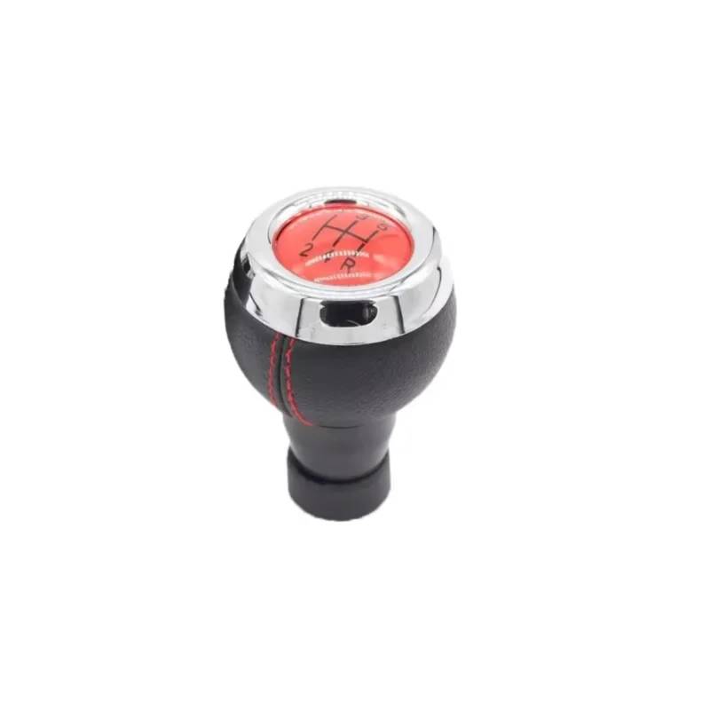 ERILPS Schalthebel Auto Kompatibel Mit Mini, Für Cooper Für R60 5/6-Gang-Schaltgetriebe, Auto-Schaltknauf, Schalthebel, Schaltknauf, Stick Head(5 Speed Red) von ERILPS