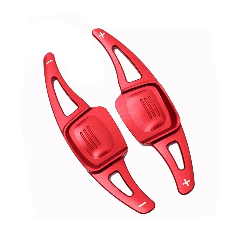 ERILPS Shift Paddles Car Kompatibel Mit CC 2019 2020 Für Sharan 2018 2019 2020 Aluminiumlegierung, Abdeckung Für Auto-Lenkrad-Schaltwippen-Verlängerun Auto-Paddle-Extender(Red) von ERILPS