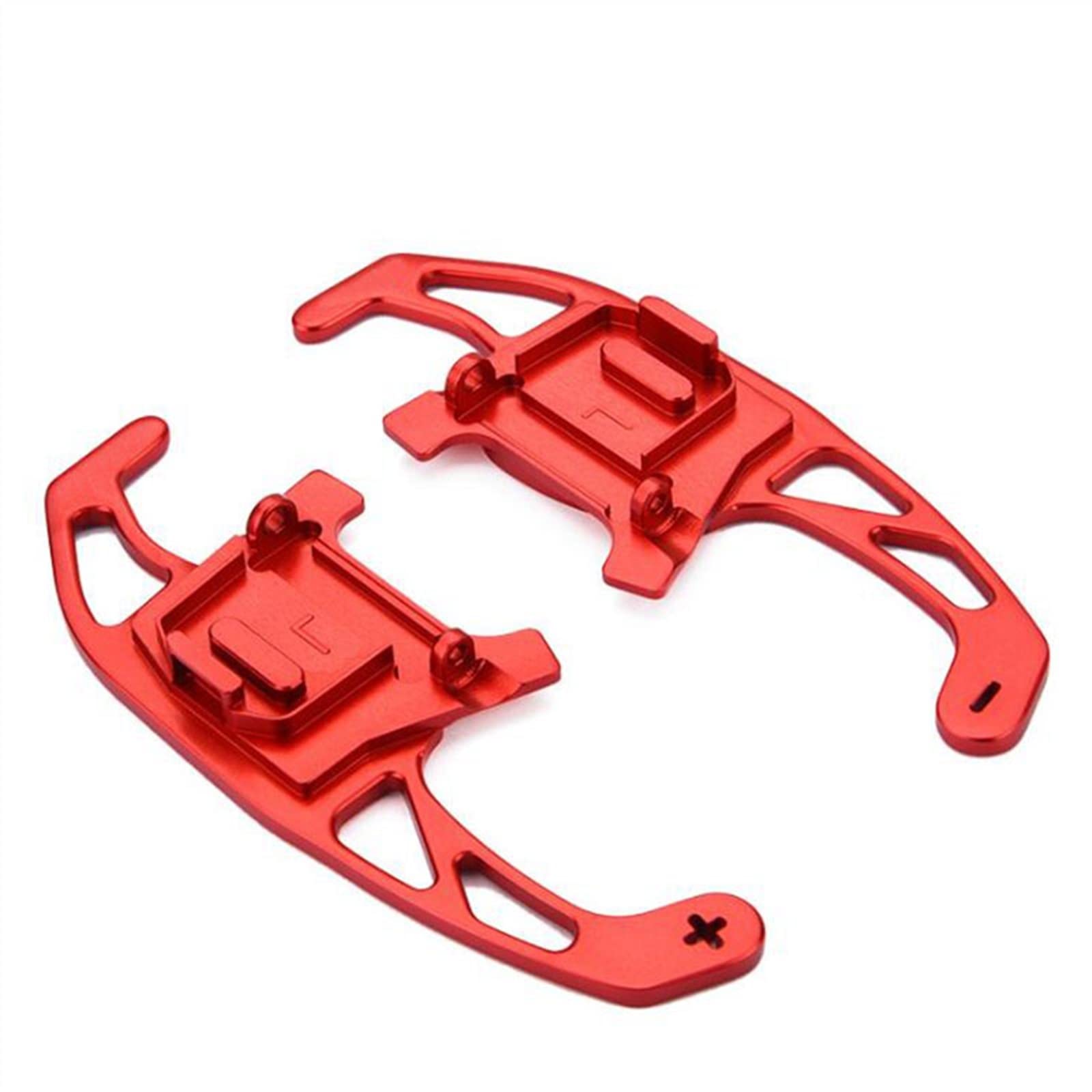 ERILPS Shift Paddles Car Kompatibel Mit VW Für Polo 6C Für GTI 1.8T 2015 2016 2017 2018 2019 2020 Auto-Lenkrad-Schaltwippe Schalthebel-Paddelverlängerung(Red) von ERILPS