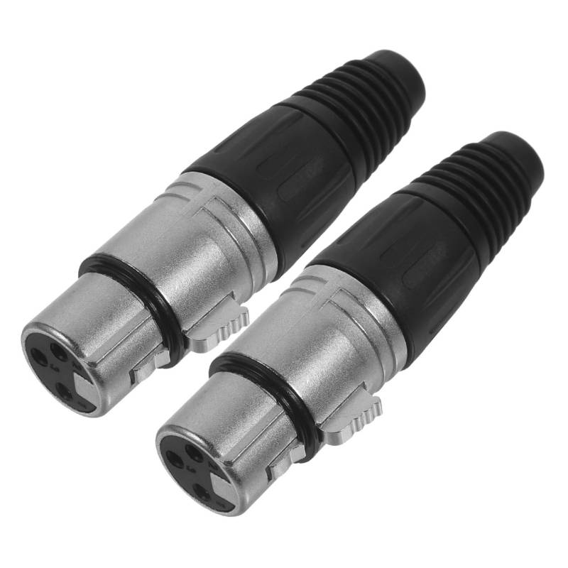 ERINGOGO 1 Satz Dreipoliger Xlr-kanonenstecker Kopfhörer-splitter Monitor Audio-buchsen-extender Zu Audio Funkübertragung Audioübertragung Stecker Für Mikrofon Xlr-stecker Zinklegierung 2st von ERINGOGO