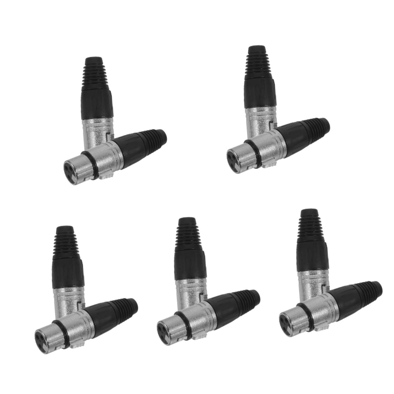 ERINGOGO 5 Sätze Dreipoliger Xlr-kanonenstecker Audio Funkübertragung Audioübertragung Ton-verbinder Kopfhörer Verkabelt Draht Mikrofon Zubehör Weiblicher Mikrofonanschluss Abs 2 Stück * 5 von ERINGOGO