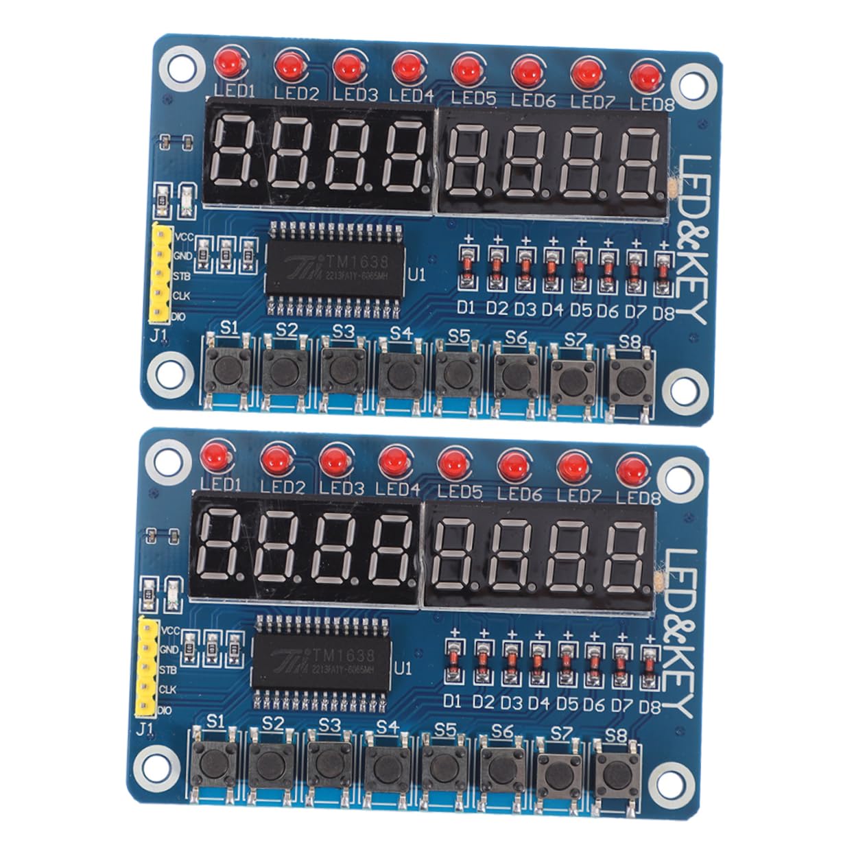 ERINGOGO Tasten Anzeigemodul Für Mikrocontroller LED Digitalröhre Kompatibel Mit Avr Anzeigemodul Mit Tasten Für DIY Projekte Und Elektronik Entwicklung von ERINGOGO