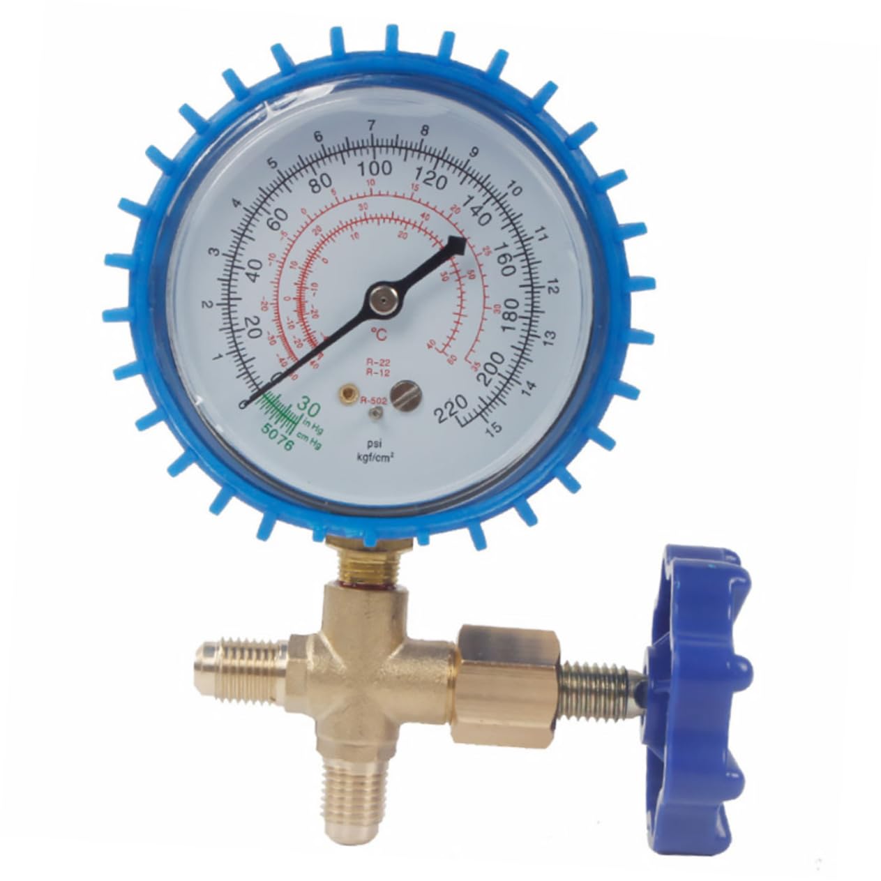 ERINGOGO Wechselstrom Manometer Set Für Kältetechnik Klimaanlage Kühlsystem Mit Kältemittelschlauch Professionelles Werkzeug Zur Wartung Und Befüllung von ERINGOGO