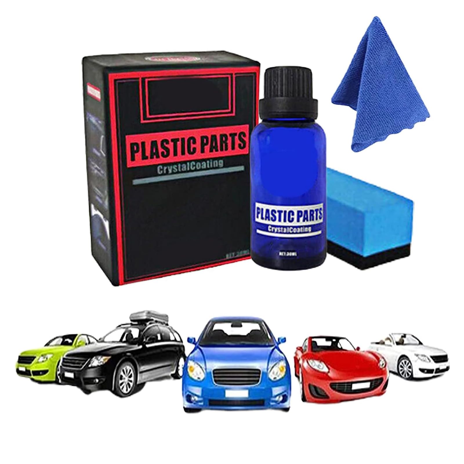 ERISAMO Sawaldi Car Plastic Parts Retreading Agent, Plastic Parts Crystaicoating, Car Plastic Restorer,Instant Detailing - Nano Plastic Refreshing Coating (1Pcs) von ERISAMO