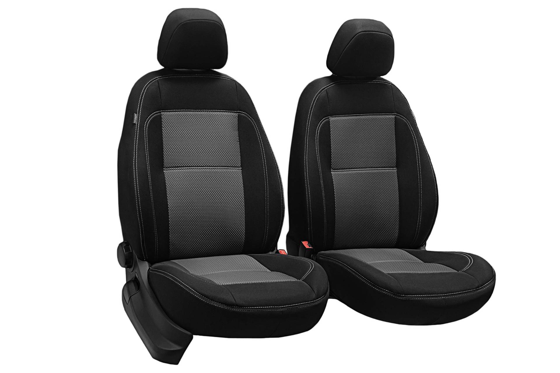 ERJOT Vordersitzbezüge Grau maßgefertigte modellspezifische Sitzbezüge Autositzbezüge kompatibel mit VW Touran II Velour von ERJOT