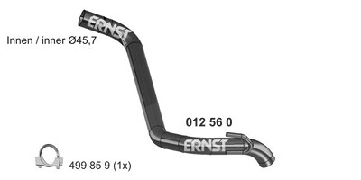 Ernst Abgasrohr [Hersteller-Nr. 012560] für Opel von ERNST