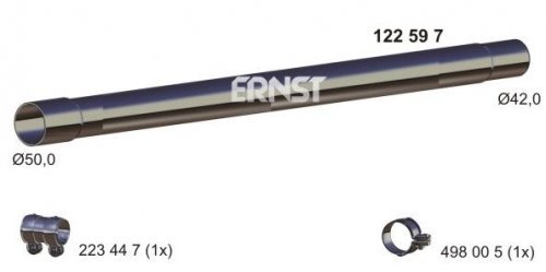 Abgasrohr von Ernst (122597) Rohr Abgasanlage Abgasanlagenrohr, Abgasanlagenrohr, Hosenrohr, Auspuffrohr von ERNST