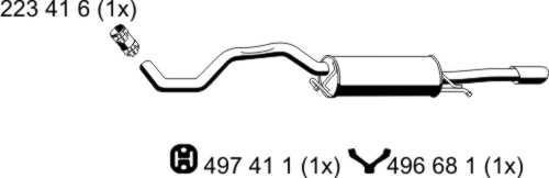 ERNST 243056 Endschalldämpfer von ERNST