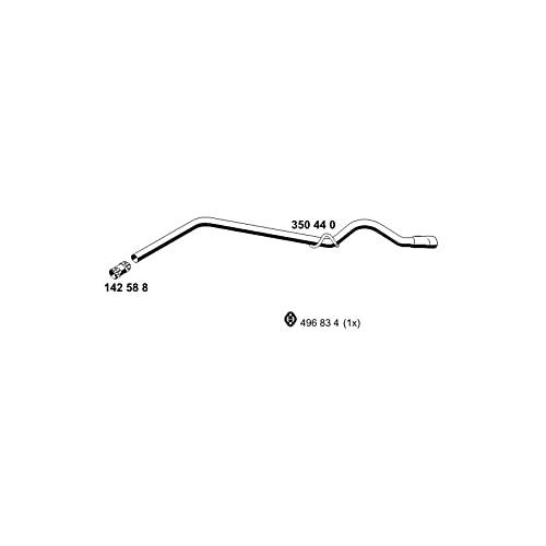Ernst Abgasrohr Auspuff Auspuffrohr 350440 von ERNST