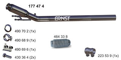 Ernst Abgasrohr [Hersteller-Nr. 177474] für VW von ERNST